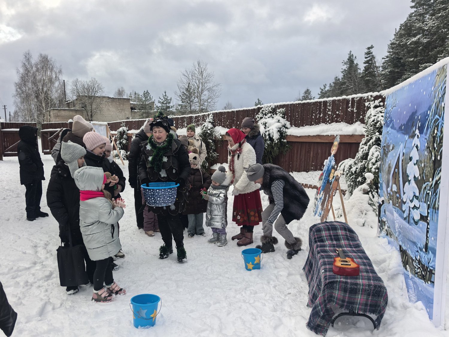 Новогоднее волшебство для деток цементного завода