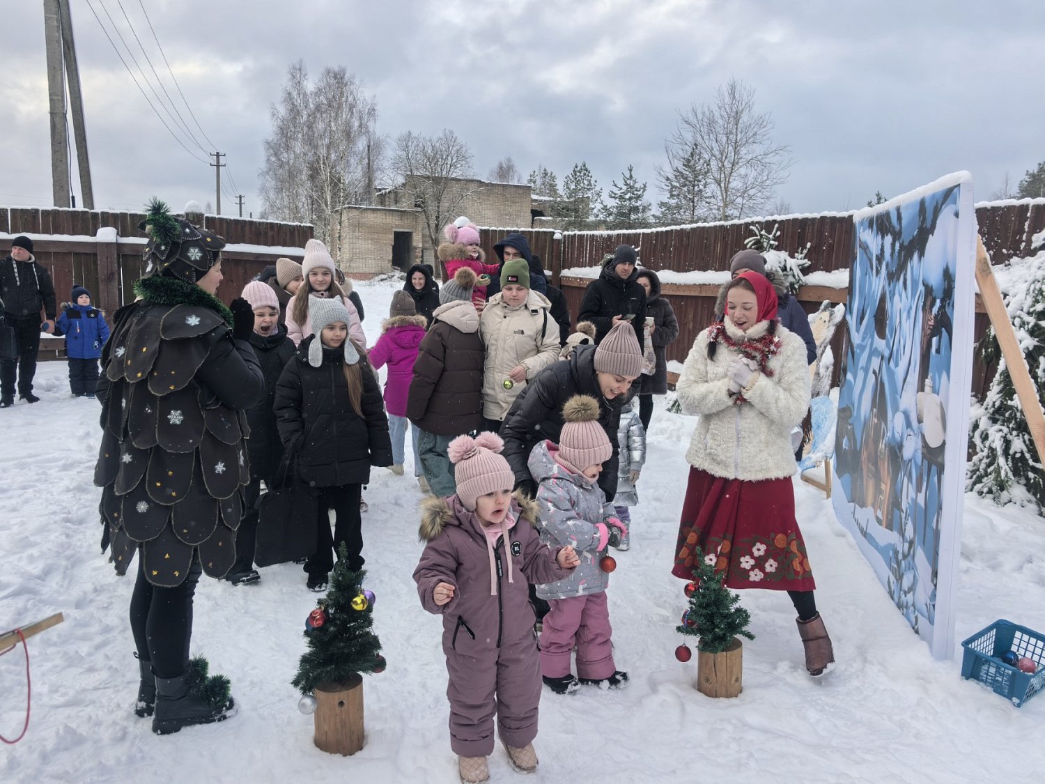 Новогоднее волшебство для деток цементного завода